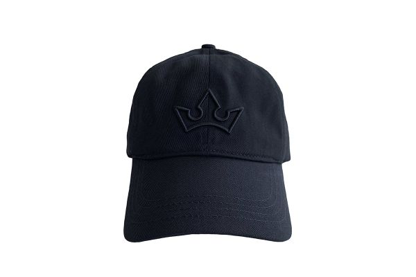 Crown Cap Logo Embroidered Black