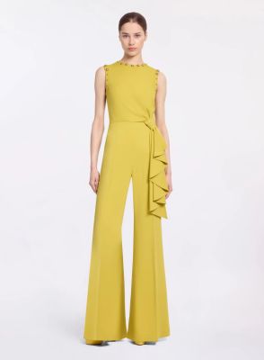 Stud Embellished Cady Jumpsuit