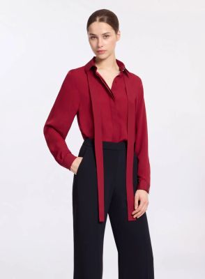 Silk Shirt (Luscious Red)